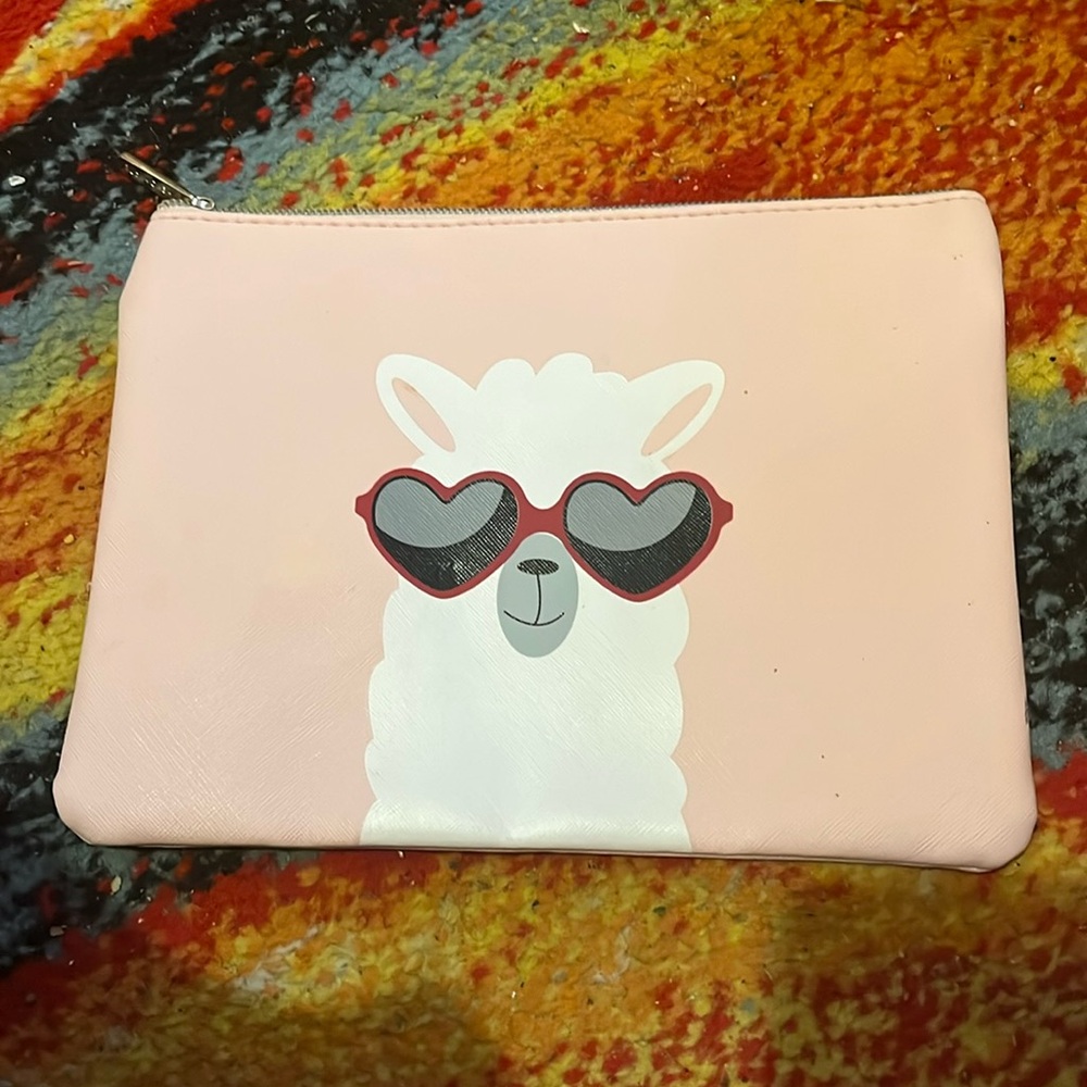 Ruby & Cash Pink Llama Pouch